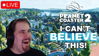 LIVE Building the 7 Flags Atlantis Waterpark  Planet Coaster 2 Release Gameplay Day3 [upl. by Rufford]