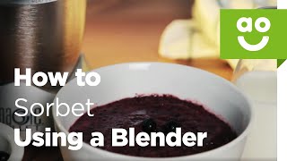 How to Make Sorbet Using a Blender  aocom with Nutribullet [upl. by Ihsorih253]