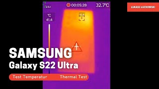 SAMSUNG Galaxy S22 Ultra Test Temperatur Exynos 2200 [upl. by Novj852]