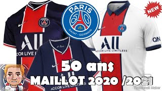 JE DONNE MON AVIS SUR LES MAILLOTS PARISIENS 20202021 POUR LES 50 ANS DU CLUB [upl. by Langley]