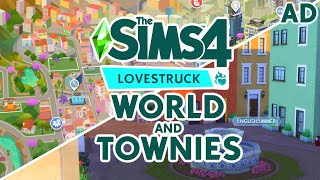 Lovestruck world and townies first look Ciudad Enamorada overview [upl. by Arhna921]