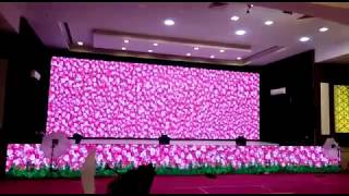 3D LED video wall Stage 8122540589 Wedding Marriage Reception Decoration 3D Mapping Birthday Event [upl. by Aeslehc161]