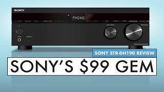 The Best BUDGET Stereo Receiver Sony Receiver Review  Sony STRDH190 [upl. by Mavilia]