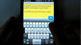 TouchPal Curve Input Demo [upl. by Enomor]