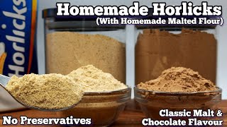 Homemade Horlicks Powder Recipe StepByStep Tutorial  2 Popular Favours Plain amp Chocolate [upl. by Hanala]