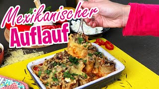 Mexikanischer Auflauf mit Palatschinken  Lecker gesund amp einfach [upl. by Inaoj]