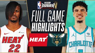 HEAT at HORNETS  NBA INSEASON TOURNAMENT 🏆  FULL GAME HIGHLIGHTS  November 14 2023 [upl. by Susej]