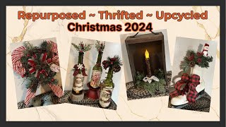 Deck The Hauls with DIY Christmas 2024 Thrift Store Treasures  Primitive amp Rustic Home Decorations [upl. by Mello]