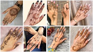 Ramadan eid special mehndi design 2024  Simple Mehndi Design 2024  Latest Chand Mehndi Design 2024 [upl. by Teragramyram]