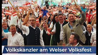 WelsReport  FPÖ Wahlauftakt mit Herbert Kickl in Wels [upl. by Avahc361]