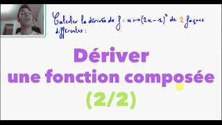 1ère S Dériver une fonction composée 22 [upl. by Schatz545]