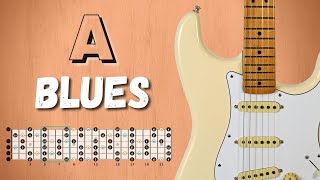 A Major BLUES  Simple Groove Backing Track [upl. by Yatnuhs]