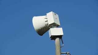 Mishawaka IN Very Wobbly Federal Signal 2001SRN Full Alert Monthly Siren Test ￼ 10324 [upl. by Medor]