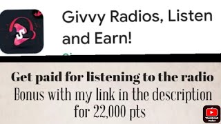 Earn money by listening to the radio with Giivy Radio 100 legit [upl. by Ruthi]