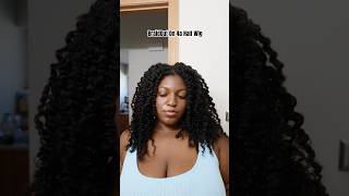 NATURAL HAIR BRAIDOUT  OQ HAIR HALF WIG [upl. by Anaibib]