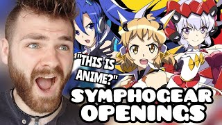 First Time Reacting to quotSYMPHOGEAR Openings 17quot  New Anime Fan  FIRST TIME REACTION [upl. by Cnahc]