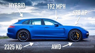 Porsche Panamera Turbo S EHybrid Sport Turismo Road Review  Carfection 4K [upl. by Chute]