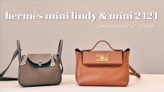 愛馬仕兩款天菜包 Hermes Mini 2424 amp Mini Lindy Bag Review 🍊 [upl. by Micro28]