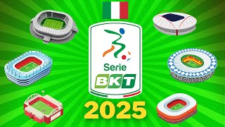 SERIE B STADIUMS ⚽ 20242025 🇮🇹 ITALY 💚🤍❤️ [upl. by Asaph104]