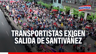 🔴🔵¡Los quieren fuera Transportistas exigen salida de Adrianzén y Santiváñez quotQue los saquenquot [upl. by Lorelie990]