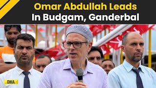 Jammu And Kashmir Election Result 2024 Omar Abdullah leads in Budgam Ganderbal BJP Trails Behind [upl. by Gavra]