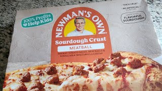 Newmans Own Sourdough Crust Meatball Pizza Review pizzalover pizza newmans [upl. by Jerry258]