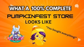 What A 100 Complete Pumpkinfest Store Looks Like  Prodigy Math Game [upl. by Annawak439]