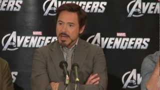 The Avengers Press Conference Part 1 [upl. by Oihsoy]