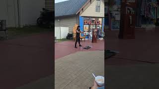 Mackinaw City Michigan Side Show Perfomence [upl. by Neslund]