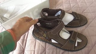 Mat Star Mens Sandals Brown 059226 Size 45 Unboxing and Test [upl. by Carthy]