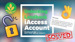 UNLOCK LANDBANK iACCESS ACCOUNT thru Online in less than 4 minutes  Super Easy Steps  MAY 2024 [upl. by Frazer]