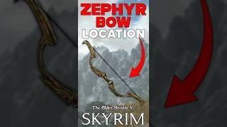 SECRET ZEPHYR BOW LOCATION IN SKYRIM [upl. by Sokin569]