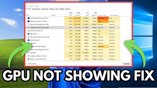 GPU not Showing in Task Manager [upl. by Llered813]