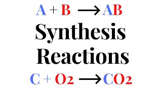 SYNTHESIS REACTIONS [upl. by Killen]