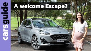 Ford Escape 2022 review Vignale FWD flagship turbo midsize SUV put to the family test [upl. by Emmi]