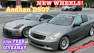 Getting Aodhan DS07 wheels for my G35 install and fitment [upl. by Anrol]