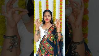 Navratri Special ll Earrings Hack ll Easy Hairstyle hack navratri hack reels trending [upl. by Enajharas]