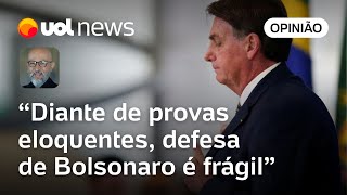 Defesa de Bolsonaro tem uma consistência de gelatina diz Josias Frágil [upl. by Ignace]