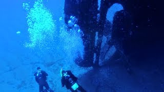 Immersione 40 metri Relitto Romagna  Xiaomi Yi 4K Plus  Scuba Diving Romagna Wreck [upl. by Bernardina]