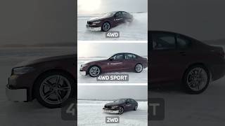 Дрифт на 4WD vs 2WD vs 4WD Sport🔥 Вот как работает M xDrive bmw bmwm5 xdrive 4wd авто дрифт [upl. by Arak]