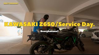 Kawasaki Z650 2024 service day vlog [upl. by Maryanna]