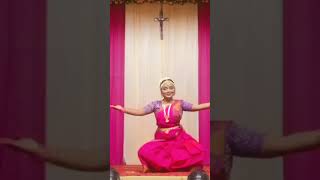 Thanthaiye thanthaiye song dance classicaldance bharathanatyam makeup costume christian [upl. by Ttirb]