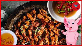 How to Cook Panfried Sliced ​​Pork and Fish Sauce  Fish Sauce Glazed Pork Recipe  Tiny Food [upl. by Adhamh]