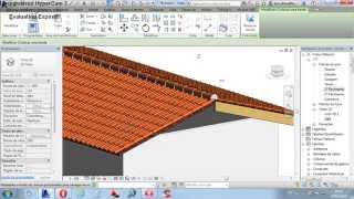 Revit  Famílias para Revit Confecção de Telhado [upl. by Sirrap716]