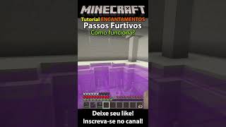 Tutorial Encantamento Passos Furtivos Swift Sneak Minecraft minecraft [upl. by Lamoureux]