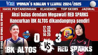 Ibk Altos vs Red Sparks 30 November 2024 03 Megawati on fire hasil pertandingan jadwal top skors [upl. by Talanta876]