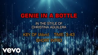 Christina Aguilera  Genie In A Bottle Karaoke [upl. by Lyontine317]