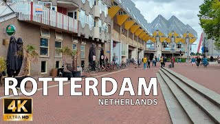 Rotterdam — Center Walking Tour  Netherlands 🇳🇱  4K 60fps UHD [upl. by Corene]