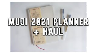 MUJI B6 VERTICAL WEEKLY PLANNER 2021 FIRST IMPRESSION  MINI HAUL [upl. by Kristo]