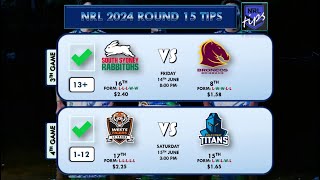 NRL Round 15 Tips and Predictions 2024 [upl. by Etoile90]